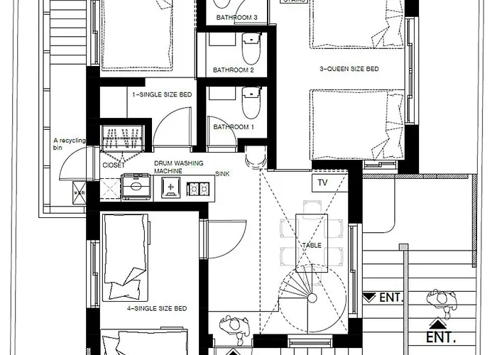 House Hongdae-st 1min 4br 4bath Rooftop Villa *